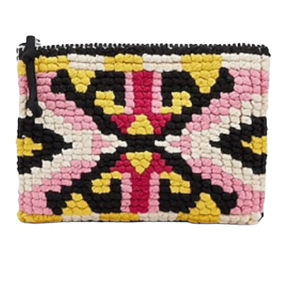 Express Geometric Multi-Color Cotton Pouch - Picture 2 of 5